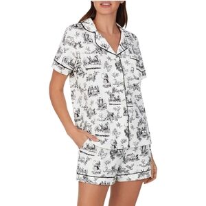 Bedhead Pajamas Alice In Wonderland Sleepwear Short Set Small